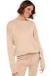 Cashmere & Cotton ladies round necks stormie powder powder l